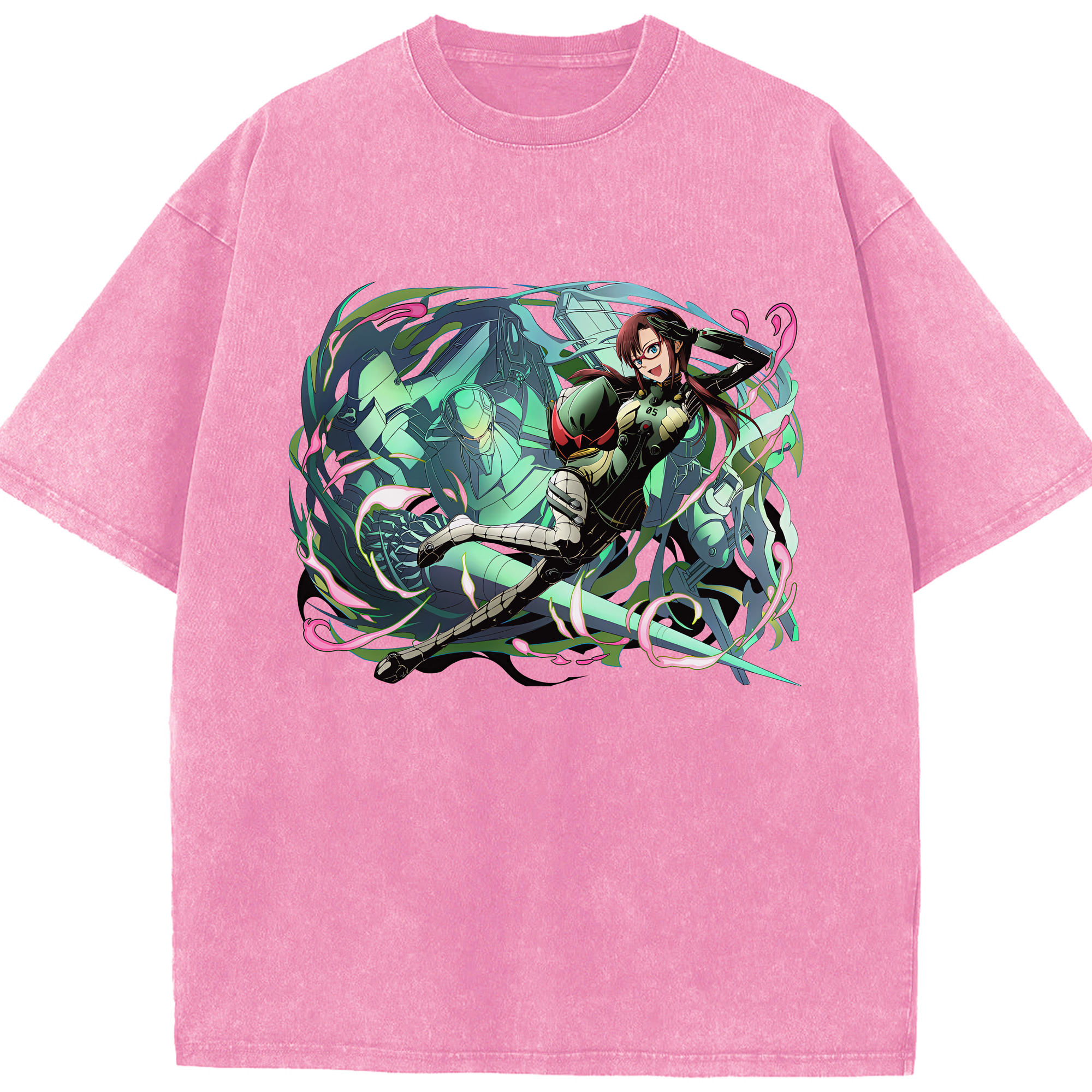 （画像用） EVA 新世紀エヴァンゲリオン 綿100% ヴィンテージ風 半袖Tシャツ（フロントプリント）